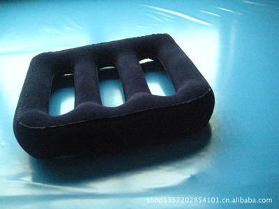 供應(yīng)PVC充氣H形植絨枕 | 6P環(huán)保無毒，批發(fā)零售各種充氣枕圖片大全